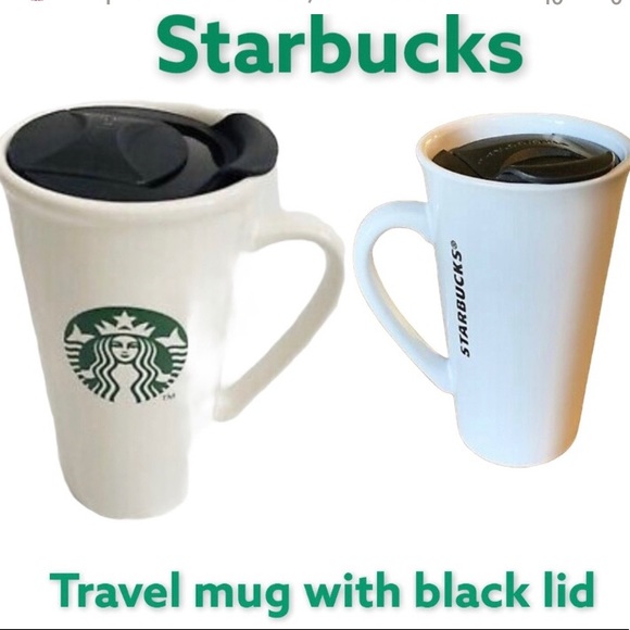 Starbucks Other - Starbucks 16oz White & Green Travel mug with lid